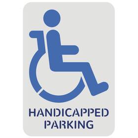 Diy-wh0202-437-us18 Fingerinspire Handicap Stencil Template 11.7x8.3 Inch Plastic Painti