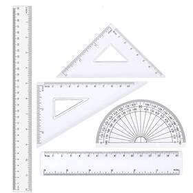 Fpr01 Finrray 12 Inches Plastic Ruler And 6 Inch Straight Measuring Tool Stro