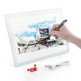 Amz-a0124w Firstpower Rechargeable A4 Light Pad Wireless Battery Powered Led Box For Tracing