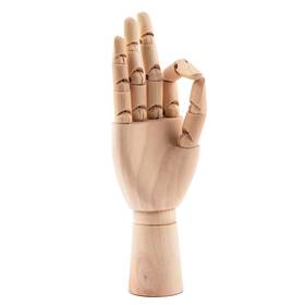 Mc14728f Framendino Group1 7 Inch Flexible Wood Hand Model Wooden Mannequin Right Drawing Artist