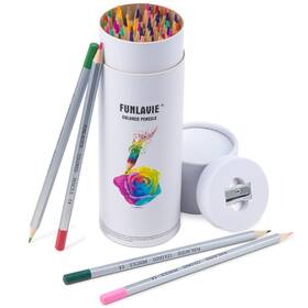 B0b772bz4g Funlavie 48 Oil-based Soft Core Colored Pencils Set For Adult Coloring Sketchin