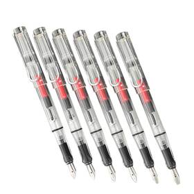 B0cx4s2frf Funomocya 6pcs Calligraphy Fountain Pen Duckbilled Design Ink Absorbing