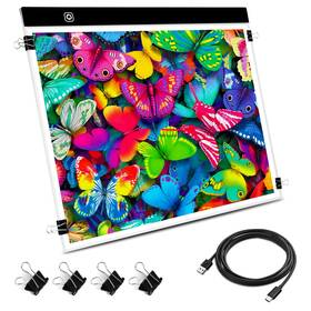 N1alb003 Funshot A3 Led Light Pad Tracing Box With Usb Power Cable And 4 Fasten Clips 3