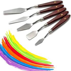 Gyd01 Fuzhibang Artist Painting Knives Set - 5 Pieces Stainless Steel