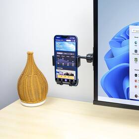 G Gadgetrest 860002936505 2-in-1 Monitor/laptop Phone Holder And Headphone Hook Clip Gravity Side M