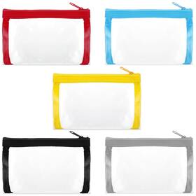 451llwo0 Geehua 691118 1 5pcs Clear Cosmetic Bags With Zipper 6.1 X 3.5 Inch Colorful Makeup B
