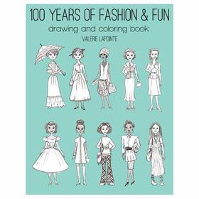 B0160pdji8 Generals General Pencil 899b1 100 Years Of Fashion And Fun Drawing/coloring Book