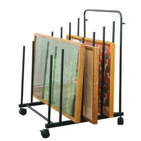 B2c230176 Genmous & Co. Art Storage Rack With Caster Wheels Drying Metal St