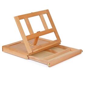01esl03 Gesboole Beechwood Tabletop Easel For Painting Adjustable Desk Portabl... Fast Ship