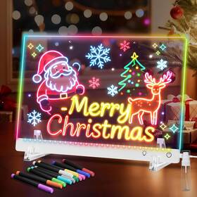 Led904 Gift4u Lumi Led Drawing Board With 12 Markers 13.7 Inch X10 Note Colors 4