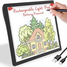 Golspark 742579641795 Rechargeable Light Box For Tracing Board Portable Cordless Pad Drawing