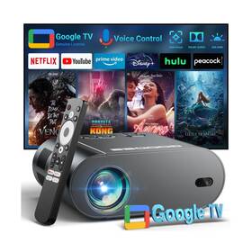 Goodee 955543361696 Smart 4k Projector With Wifi And Bluetooth Google Tv-licensed Outdoor