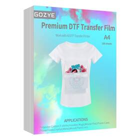 A4-dtf-100 Gozye Premium Dtf Transfer Film A4-100 Sheets 8.3 Inch X 11.7 Matte Clear Pet He