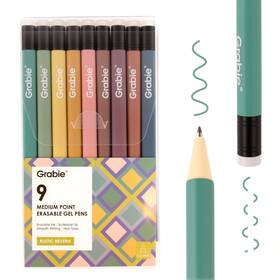 B0ft2ddysw Grabie Erasable Gel Pens - 9 Color Set Smooth 0.6mm Rollerball No Mistakes