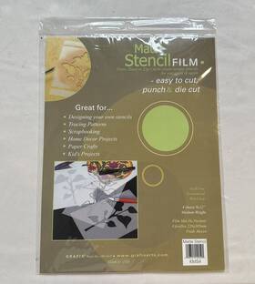 Mpn-g2201 Grafix Matte Stencil Film Medium Weight 3 Sheets 9 Inch X 12