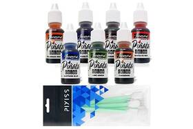 Mf-jink-005 Grandproducts Jacquard Pinata Alcohol Inks 7 Pack Bundle Passion Purple Santa Fe Red