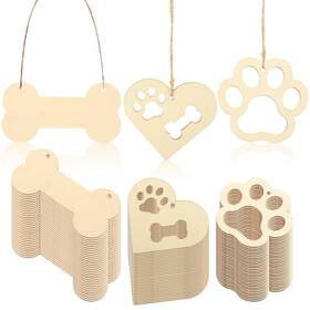 G116250c6sh27o5mx Healifty 34pcs Unfinished Wooden Cutouts For Crafts Heart And Bone Shapes With Rope Di