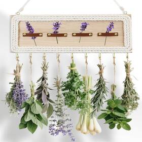 4-compartment Heiwinner Ghj-01 Herb Drying Rack Wall Decor - Expandable Holder