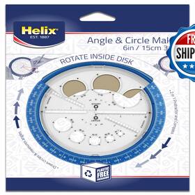 Helix B0044s5czm Angle And Circle Maker Integrated Templates 360 Degree 6 Inch /