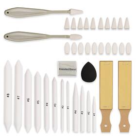 Hf-apt38 Hiforny 38 Pcs Sketch Drawing Tools - Blending Stumps And Tortillions Set Ble