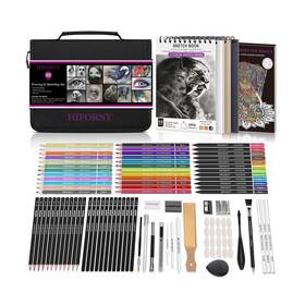 Hf-dss100 Hiforny 100 Pcs Drawing And Sketching Set Professional Art Supplies ... Fast Ship
