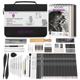 Hf-spt100 Hiforny 100 Pcs Drawing Set Sketching Kit Sketch Pencils Art Supplies With Gr