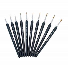 Gxb-10pcs-blue Hillento Detail Paint Brushes Set Fine Brush Mi