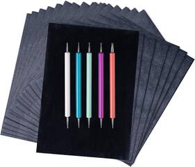 Hlonon 769044809788 50 Sheets Carbon Paper Graphite Black Transfer 8.5 X 11.5 Inch