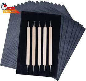 Sen9527 Hlonon 200 Sheets Carbon Transfer Paper Graphite Tracing Papers Black For Wood Canvas