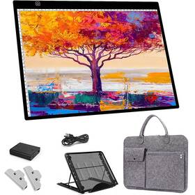 Hohotime 788285740865 A3 Light Pad Rechargeable Diamond Painting With Charging Adapter