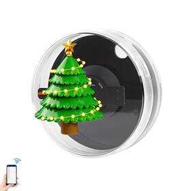 Yw12 Hologram Mini 3d Fan 4.7 Inch With Protective Cover Holographic Led Disp
