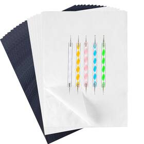 Homtable 692041575861 150 Pieces Black White Carbon Transfer Paper Set Tracing Graphit