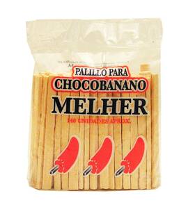 Honduras Fosforera S.a. 756972000332 Melher Wood Sticks 140 Units - Palitos Para Chocobanano Pack Of 1