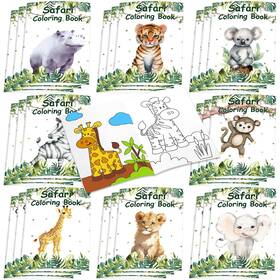 B0cjbj3q7g Honoson 24 Kids Coloring Books Jungle Animals And Trucks - Bulk Party Favors Art