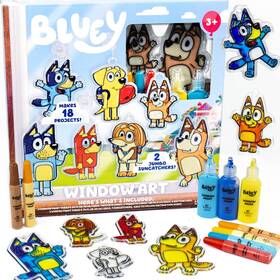 B09pgv61bw Horizon Group Usa Bluey Window Art Suncatchers Kit - Paint Your Own Bingo And Friends