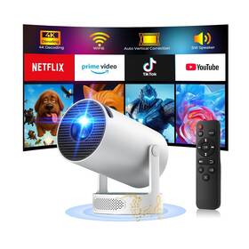 Hotpeak 758918450041 Mini Projector With Wifi And Bluetooth 4k 5w Soundbase Speake