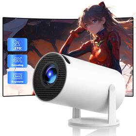 Pr06-cp2 Hotpeak Mini Projector With Wifi And Bluetooth- Portable Full Hd 4k Support