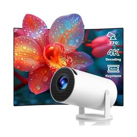 Pr06 Hotpeak Mini Projector With Wifi And Bluetooth Portable Full Hd 4k Support
