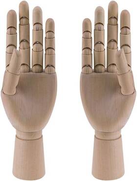B07y7xj5nb Hsomid Flexible Wooden Hand Model Moveable Artists 12 Inches F