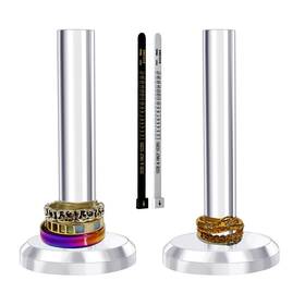 Hsufeng 798008012919 2 Pcs Ring Holder For Jewelry Hand Stand Display