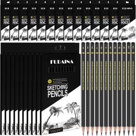 Humyoun-f08sj-f8kz Humyoun 288 Pcs Drawing Sketching Pencil Set Professional 12b - 4h Graphite Charcoa