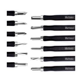 016h Hutsuls Wood Carving Tools Set - Easy To Use 12 Pcs Mini Chisel Beginner