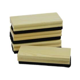 Hb-00005 Hxdiswsm 4 Pack Chalkboard Erasers Premium Wool Felt Eraser Dustless Wood Blackboard C