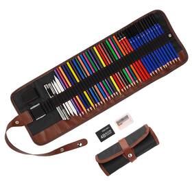 A02-008 Idoudou Hhh 48 Pieces Sketch And Painting Art Supplies Set Complete Professional Arti
