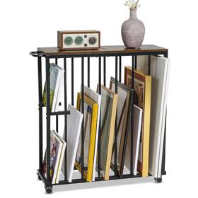 Ik301202 Ikkle Large Art Storage Rack Drying Painting Canvas With Wheels St
