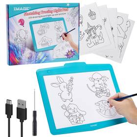 Hl0361b-btus Image Light Pad A4 Tracing With Usb Power Supply/battery Operated Dimmable Br