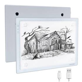 Hl0431-bt1-p Image A3 Led Light Pad Tracing Powered By Usb Type-c Magnetic Box 4 P
