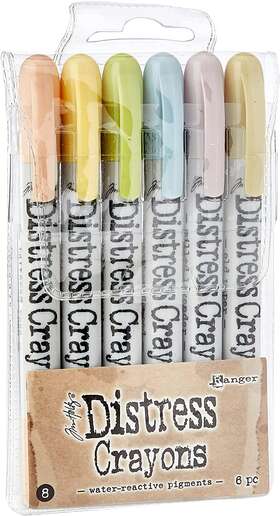 10026095 Industries Inc. Tim Holtz Crayon Set Number 8 6 Count Pack Of 1 Mul