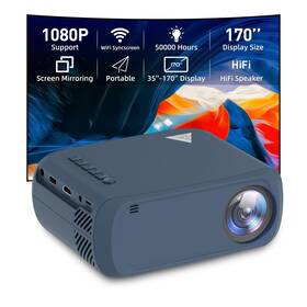 Vf370-pro Itjq Mini Projector Portable 1080p Supported For Indoor ... Fast Ship