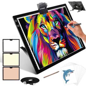 Iv-a3-d40 Ivaooze A3 Tracing Light Box Led Pad With 3 Colors Mode Stepless Di